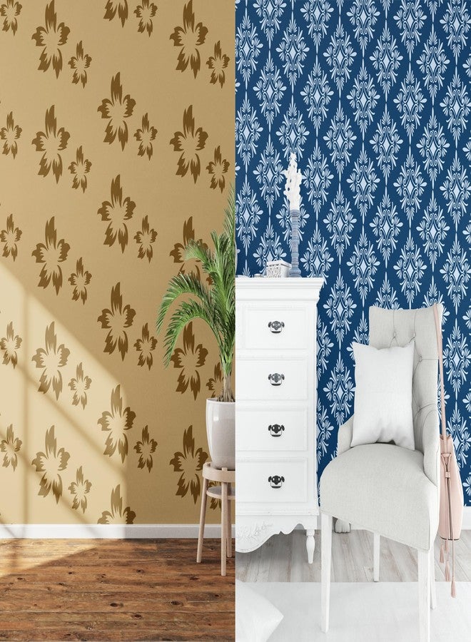 StenCart Combo of 2 Lily & Rangoli Pattern Stencils for Wall Painting DIY Reusable Wall Stencil Design for Wall Decoration (16x24 inch) -Pack of 2 - Image 2